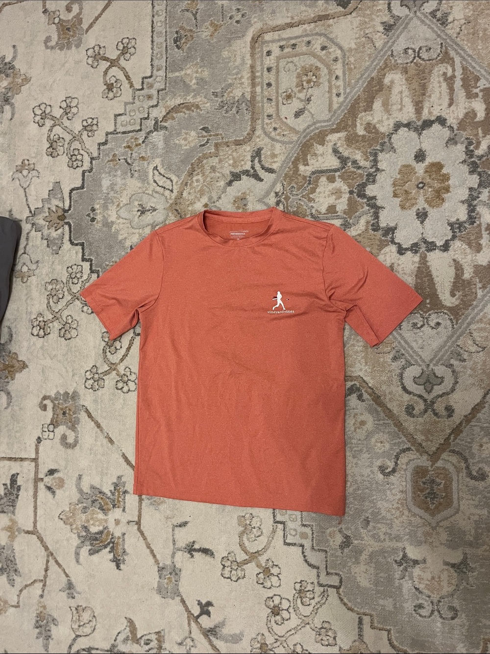 Vineyard Vines Short Sleeve Tee in Coral Orange